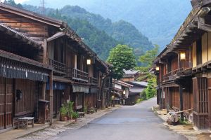 Tsumago - Häuser aus der Edo-Zeit auf der alten Route zwischen Kyoto und Tokio