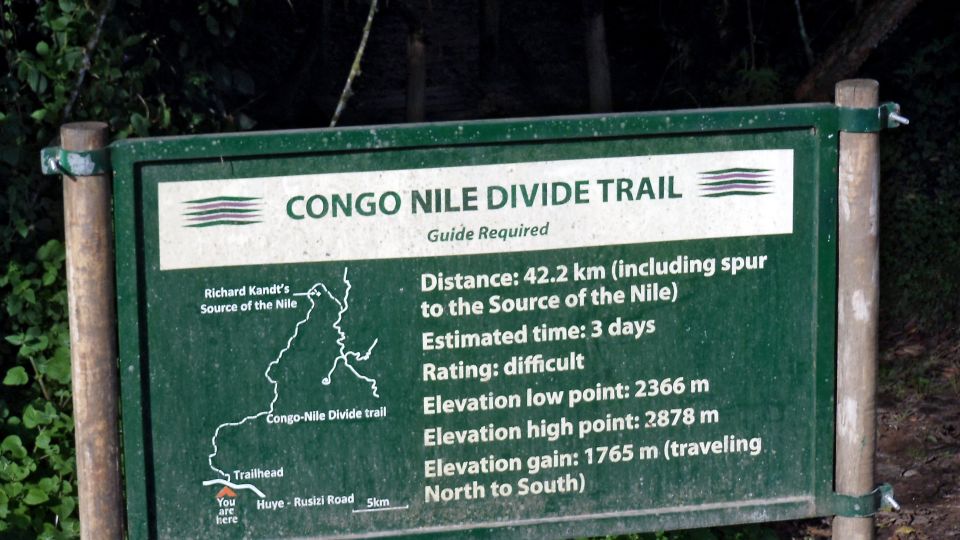 Schild am Congo Nile Trail