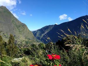 Bergszene auf der Route de Cilaos