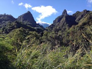 Bergszene auf der Route de Cilaos