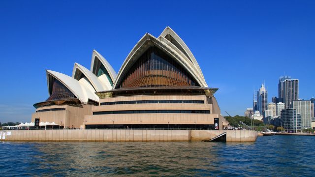 Die Rückseite des Operhauses in Sydney