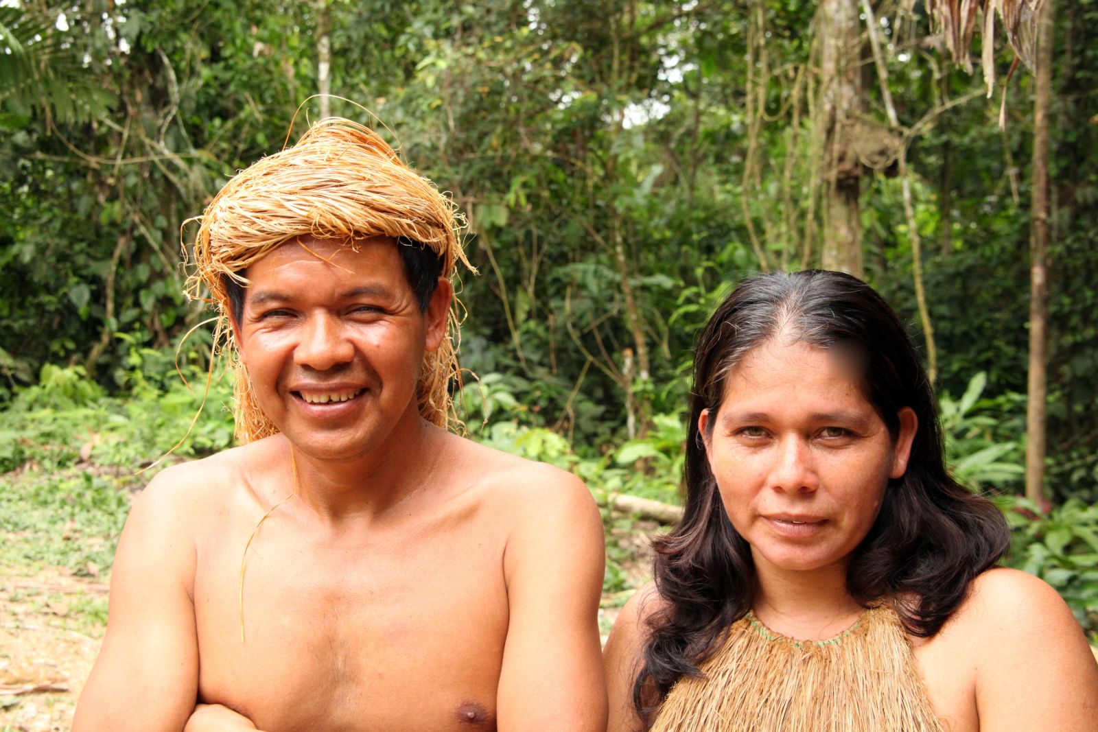 Indigene Mitglieder der Yagua Community