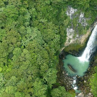 Wasserfall im Herzen Dominicas