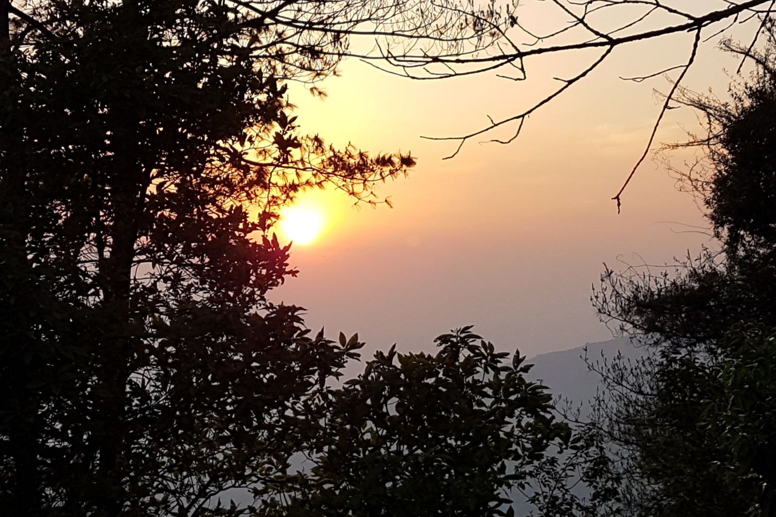 Sonnenuntergang in Nagarkot