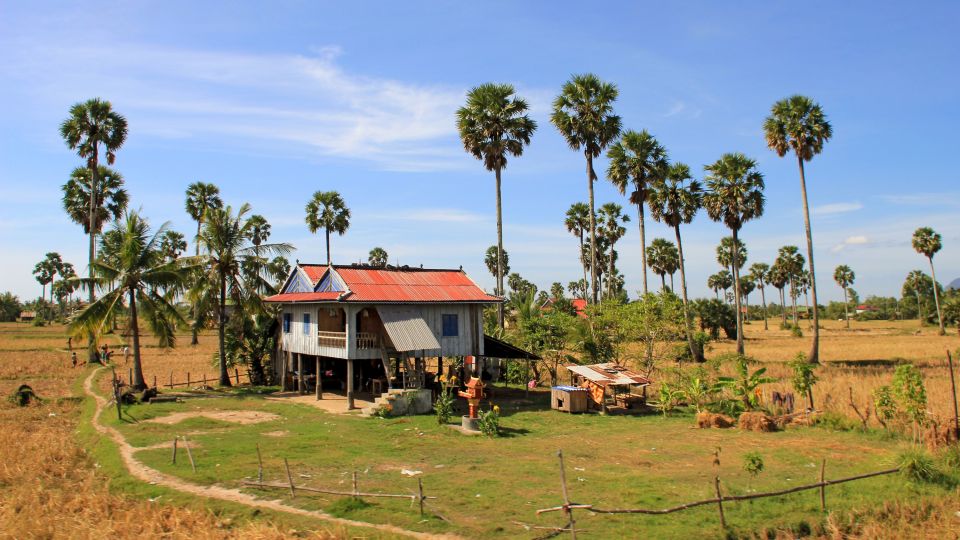 Typische ländliche Szene in Kambodscha