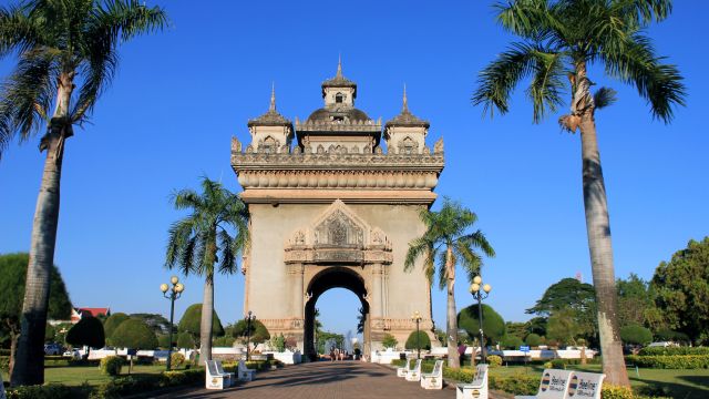 Der Patuxai in Vientiane – Triumphbogen und Denkmal