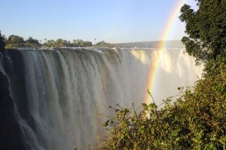 Victoriafälle, Simbabwe, Victoria Falls, von Simbabwe Seite