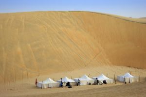 Zeltcamp in der Wüste Lompoul