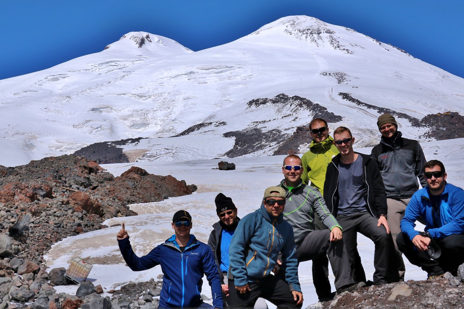 Gruppe am Elbrus