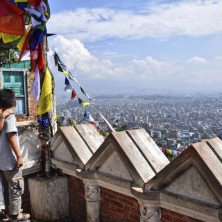 Fantastischer Blick über Kathmandu