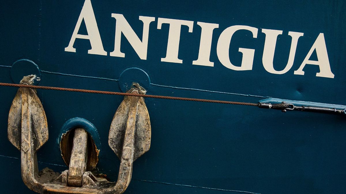 Detail in Szene gesetzt: Historischer Segler Antigua