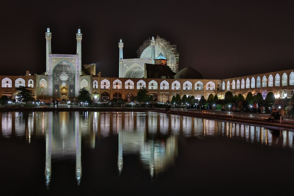 Imam-Platz bei Nacht, Isfahan