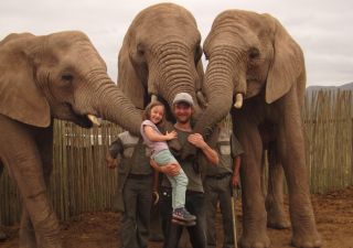 Begrüßung auf Elefanten-Art