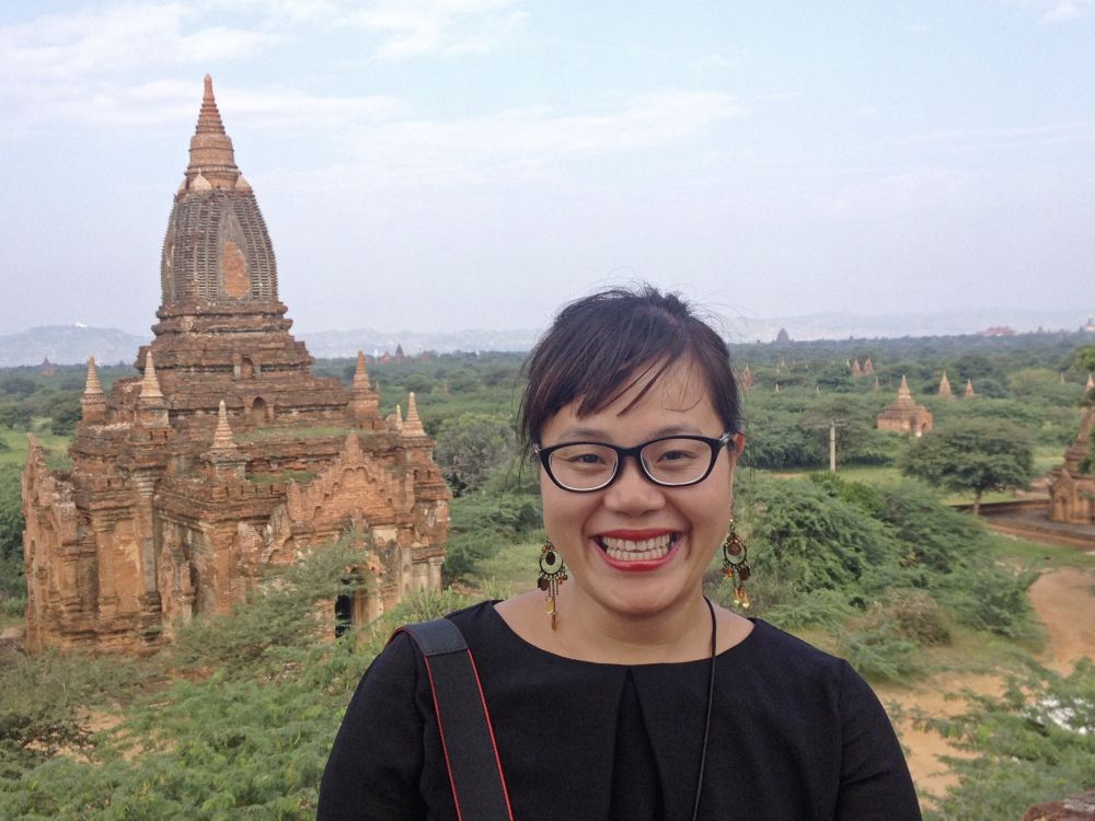 Huong Giang Nguyen unterwegs in Bagan in Myanmar