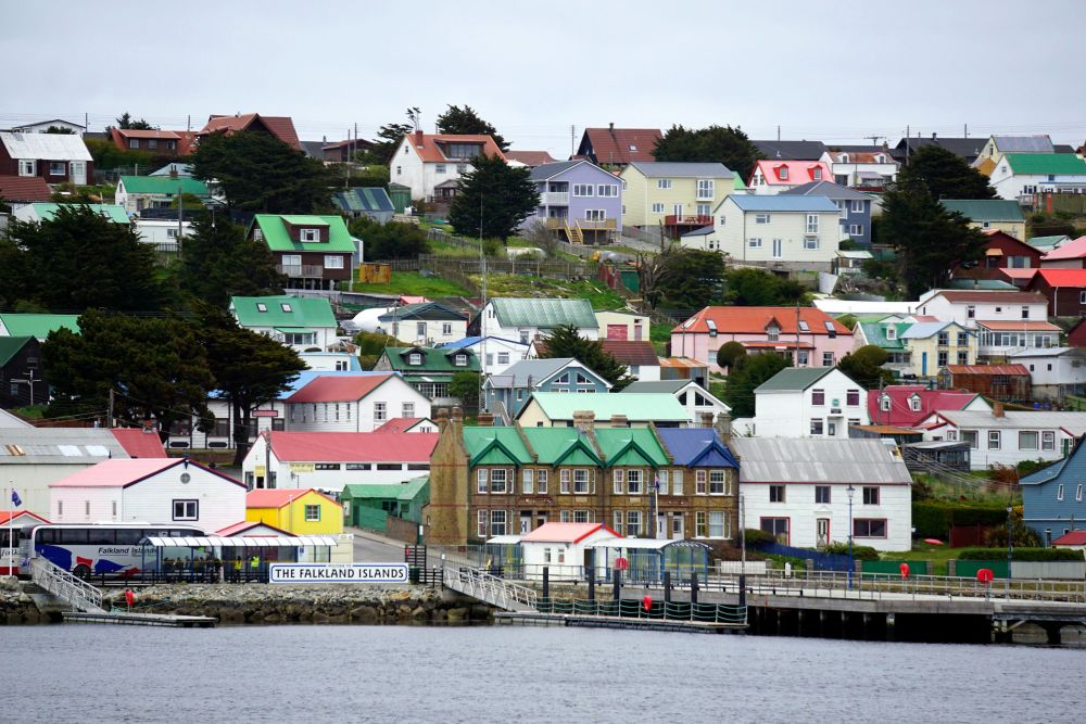 Die Hauptstadt der Falklands: Stanley