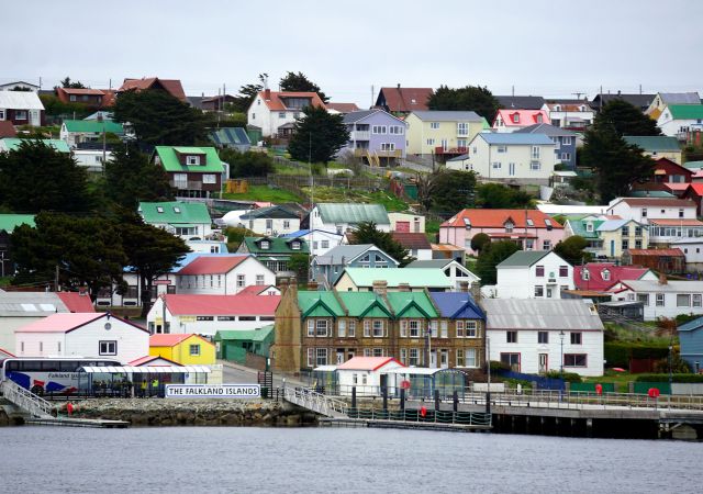 Die Hauptstadt der Falklands: Stanley