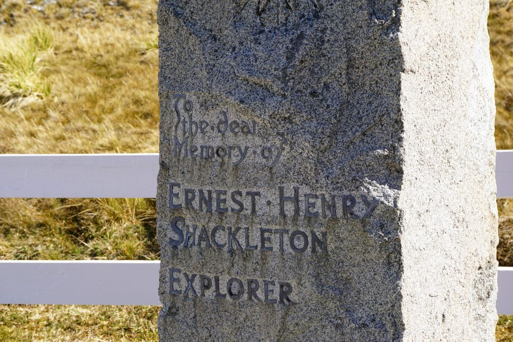 Das Grab von Sir Ernest Shackleton