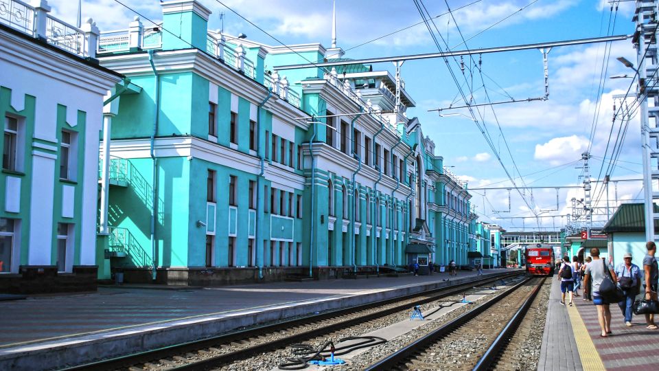 Bahnhof in Sibirien