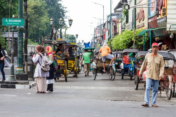 Die berühmte Straße Malioboro in Yogyakarta © Diamir