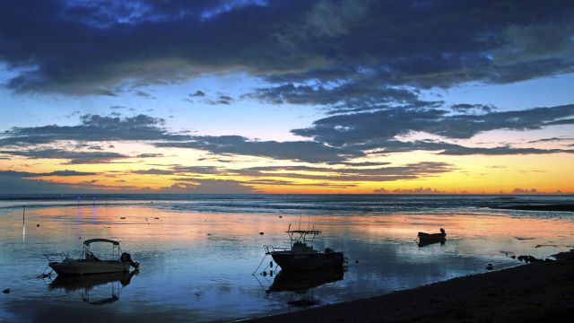 Sonnenuntergang auf der Insel la Reunion