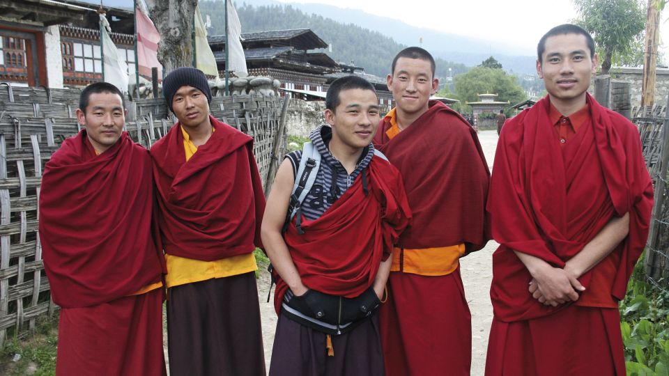 Mönche in Bhutan
