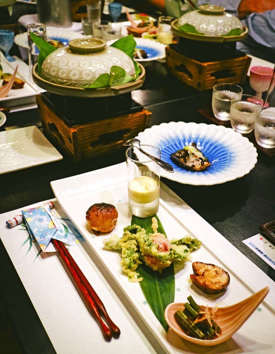 Ryokan Kumanoyu in Kiso – Abendessen