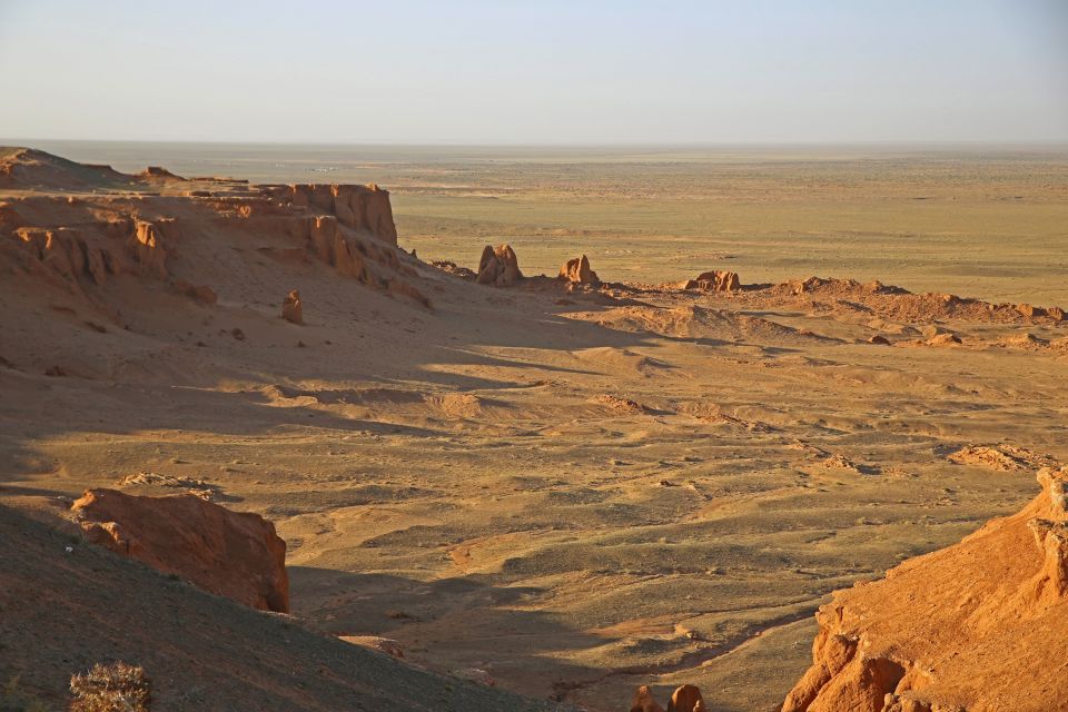 Die brennenden Klippen in der Wüste Gobi