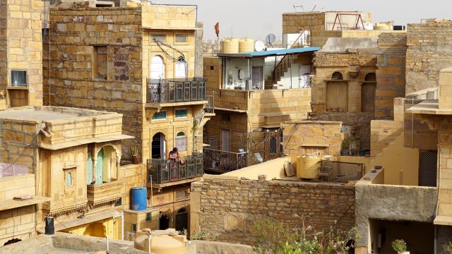 Wohnhäuser in der Festung von Jaisalmer