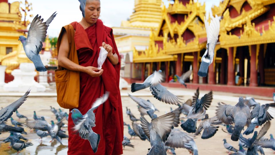 Begegnung an der Shwedagon-Pagode in Yangon