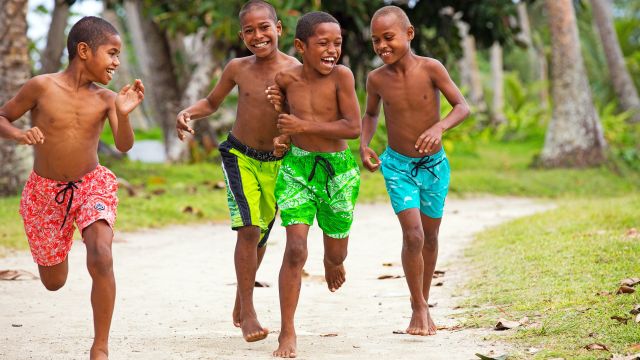 Dorfkinder auf Fiji