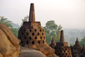 Mystische Stimmung am Borobudur