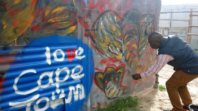 Südafrika - Graffiti in Kapstadt Khayelitsha