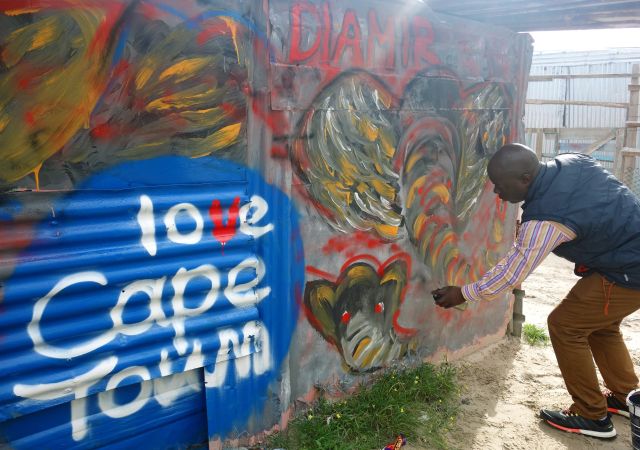 Südafrika – Graffiti in Kapstadt Khayelitsha