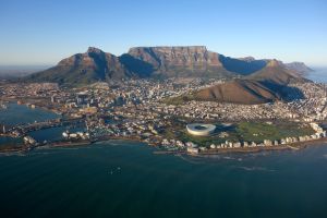 Südafrika - Helicopterflug mit Blick auf Kapstadt
