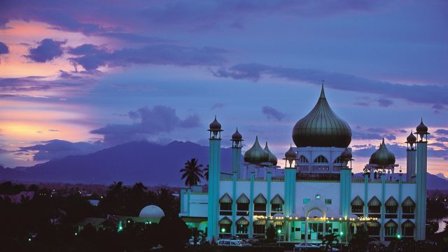 Moschee in Kuching, Hauptstadt des malaysischen Bundesstaates Sarawak