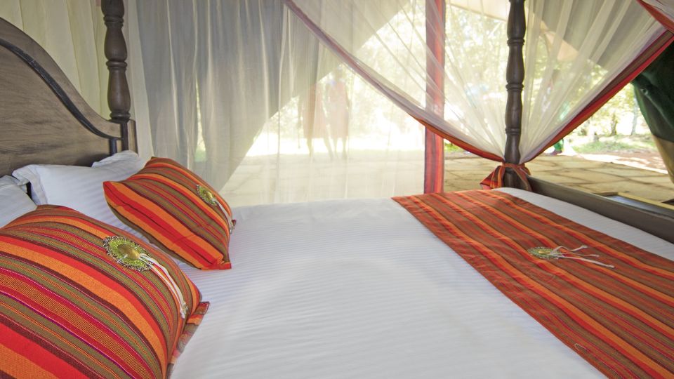 Mara Legends Camp, komfortables Doppelbett
