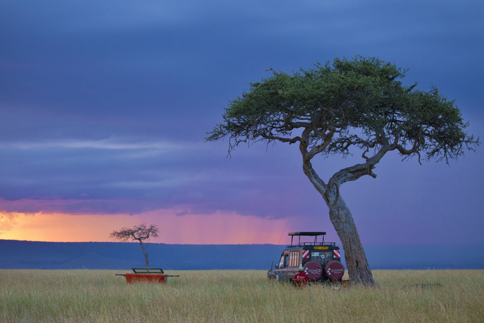 Fahrzeug in der Masai Mara