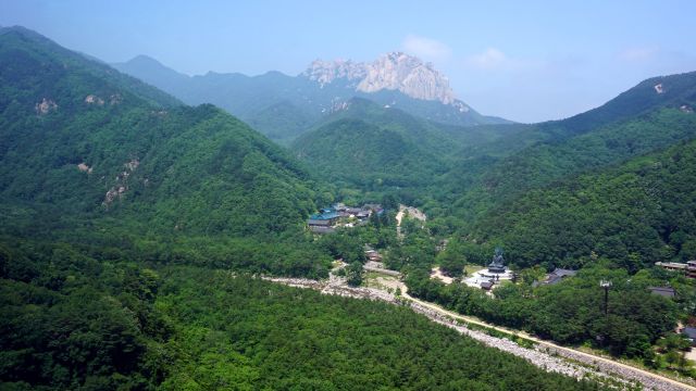 Blick von der Gondel im Seoraksan Nationalpark