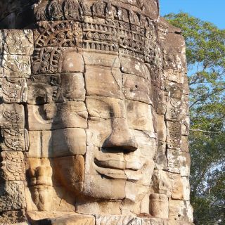 am Bayon in Angkor
