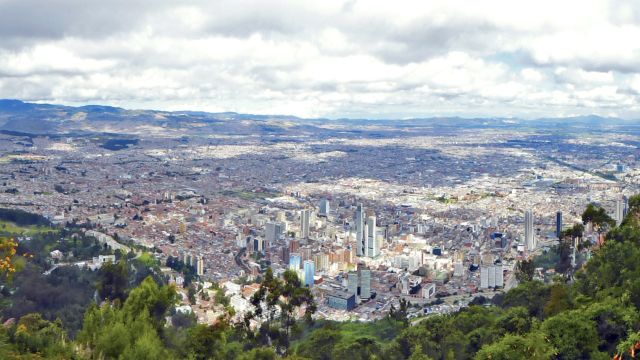 Aussicht über Bogota vom Cerro Monserrate