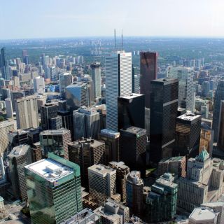 Blick vom CN Tower auf Toronto