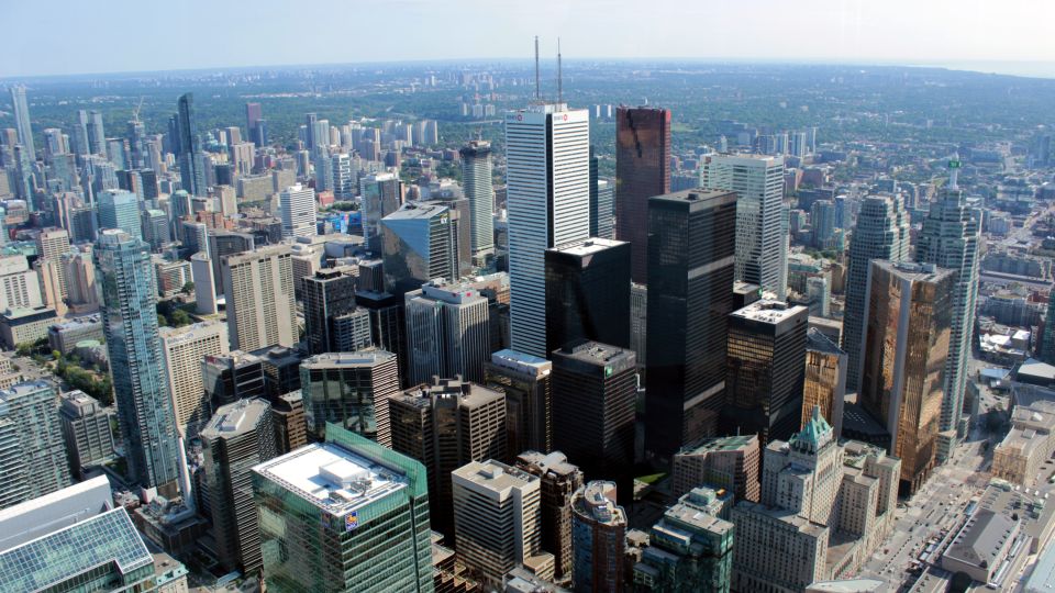Blick vom CN Tower auf Toronto