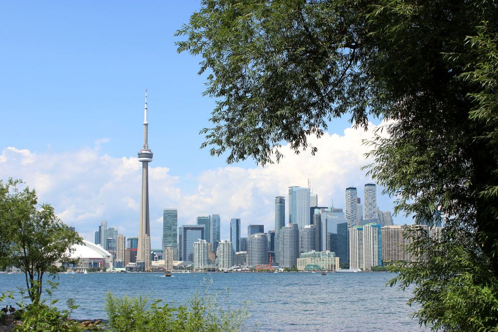 Blick von den Toronto Islands auf die Stadt