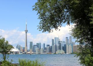 Blick von den Toronto Islands auf die Stadt
