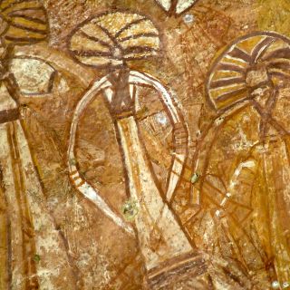 Felsmalerei am Nourlangie Rock im Kakadu-Nationalpark