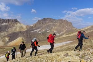 Aufstieg zum Aragats-Nordgipfel