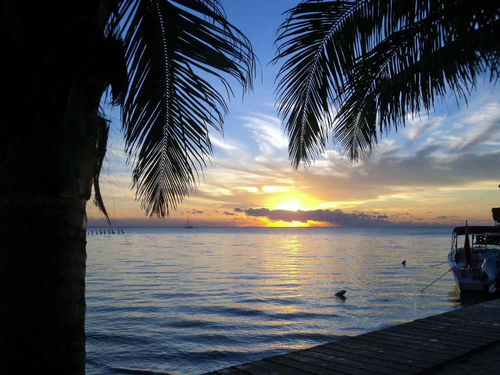 Sonnenaufgang auf der Insel Ambergris Caye
