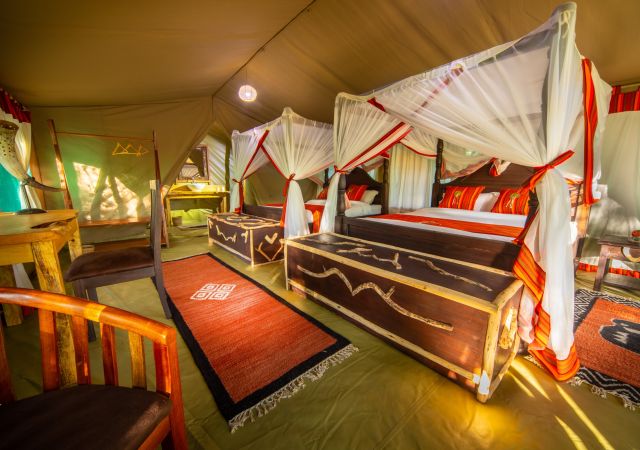 Mara Legends Camp, Blick ins Zelt