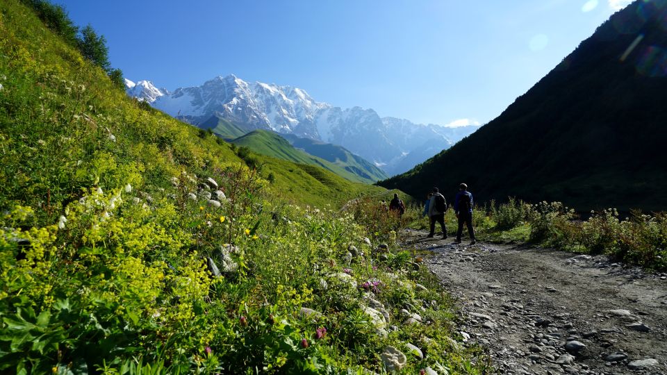 Trekking zum Schchara-Gletscher
