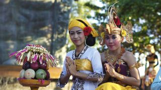 Tempelfest in Indonesien